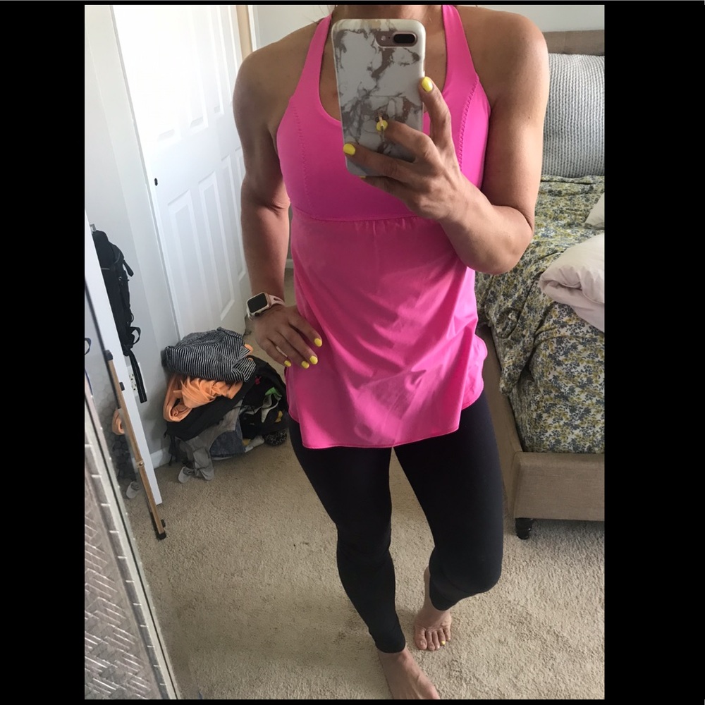 Lululemon size 6 pink bra top